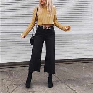 BDG cropped black jeans